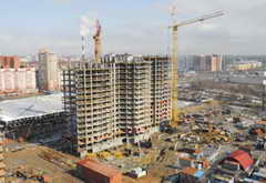 В Кемерове приступили к монтажу первого в городе 25-этажного жилого дома